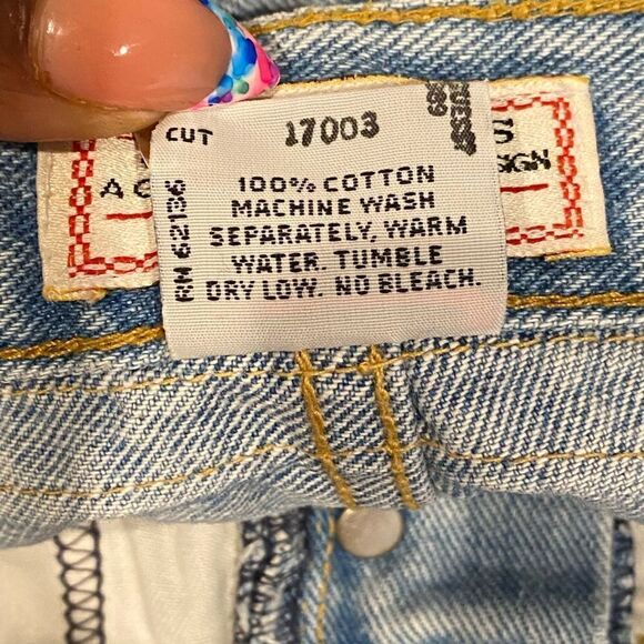 Vintage Guess Embroidered Denim Jean Button Fly Shorts Size 2 - Picture 5 of 6